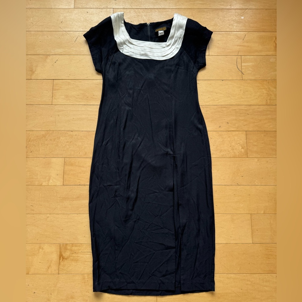 Vintage‎ Virgo II Dress Size 12, shoulder pads 80s cocktail retro party formal